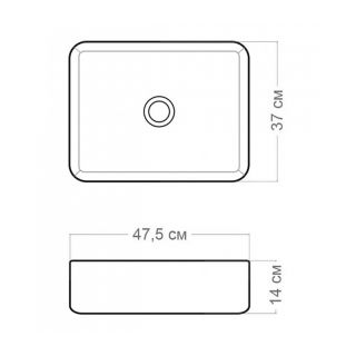 Раковина чаша Maretti UM13NS03-740, белая